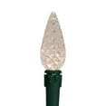 thumbnail image 5 of Northlight LED C6 Faceted Christmas Lights - Warm White  - 15.75’ Green Wire  - 50ct, 5 of 6