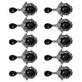 thumbnail image 2 of sweethay 10 Uds. Pin de flor para mujer, pasador de pecho de aleación de Zinc con diamantes de imitación, adornos de traje a la moda, joyería Ropa, zapatos y accesorios Miscelánea Negro, 2 of 6