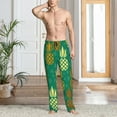 thumbnail image 2 of Pofeuu Pineapples1 Print Men's Pajama Pants, Soft Lounge Pajama Pants with big pockets for Men Plaid Pj Bottoms-Medium, 2 of 6