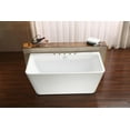 thumbnail image 3 of 59" Streamline M-2061-59FSWH-DM Soaking Freestanding Tub With Internal Drain, 3 of 12