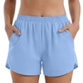 thumbnail image 6 of Dgankt Womens Athletic Shorts Women's 2-in-1 Quick Dry Running Shorts with Liner Elastic Waist Gym Workout Shorts S-3XL, 6 of 9