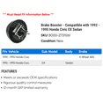 thumbnail image 2 of Brake Booster - Compatible with 1992 - 1995 Honda Civic EX Sedan 1993 1994, 2 of 2