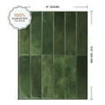 thumbnail image 2 of Smart Tiles Peel and Stick Backsplash, 5 Adhesive Tiles, Morocco Green, 11.43"x9", 2 of 5