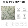 thumbnail image 5 of COMIO  Green Leaf Watercolor Throw Pillow Cover Eucalyptus Greenery Botanical Foliage Branch Twig Nature Pillow Case Decorative Men Women Boy Girl Room Cushion Cover for Home Couch Bed, 5 of 5