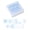 Blue, variant on VKLU 1 Pack Aesthetic Gradient Sticky Notes, 2.76" x 2.76" Dreamy Blue Memo Pads, Self-Stick Notes with Portable Box