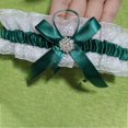 LanJun Wedding Garters for Bride Lace Bridal Garters with Bow Stretch