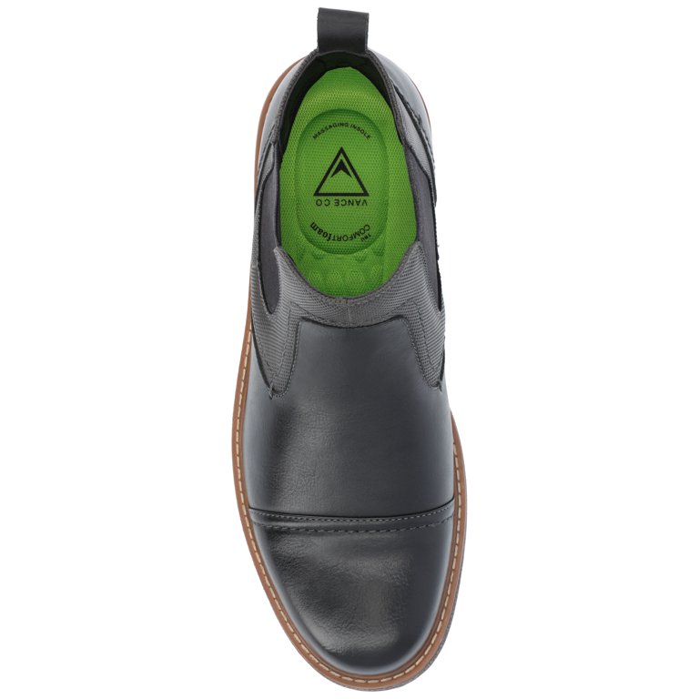 Vance Mens Lancaster Pull-on Cap Toe Chelsea Boot, Widths  display picture 1