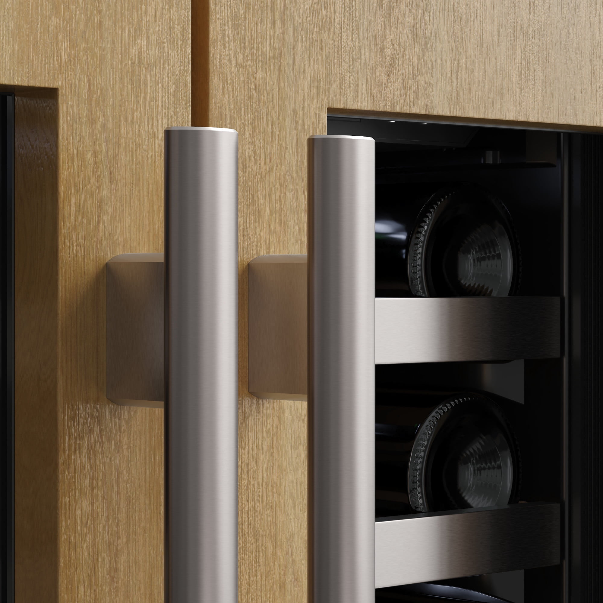 Avallon Awc242fd 24" Wide 42 Bottle Capacity French Door Wine Cooler - Stainless Steel