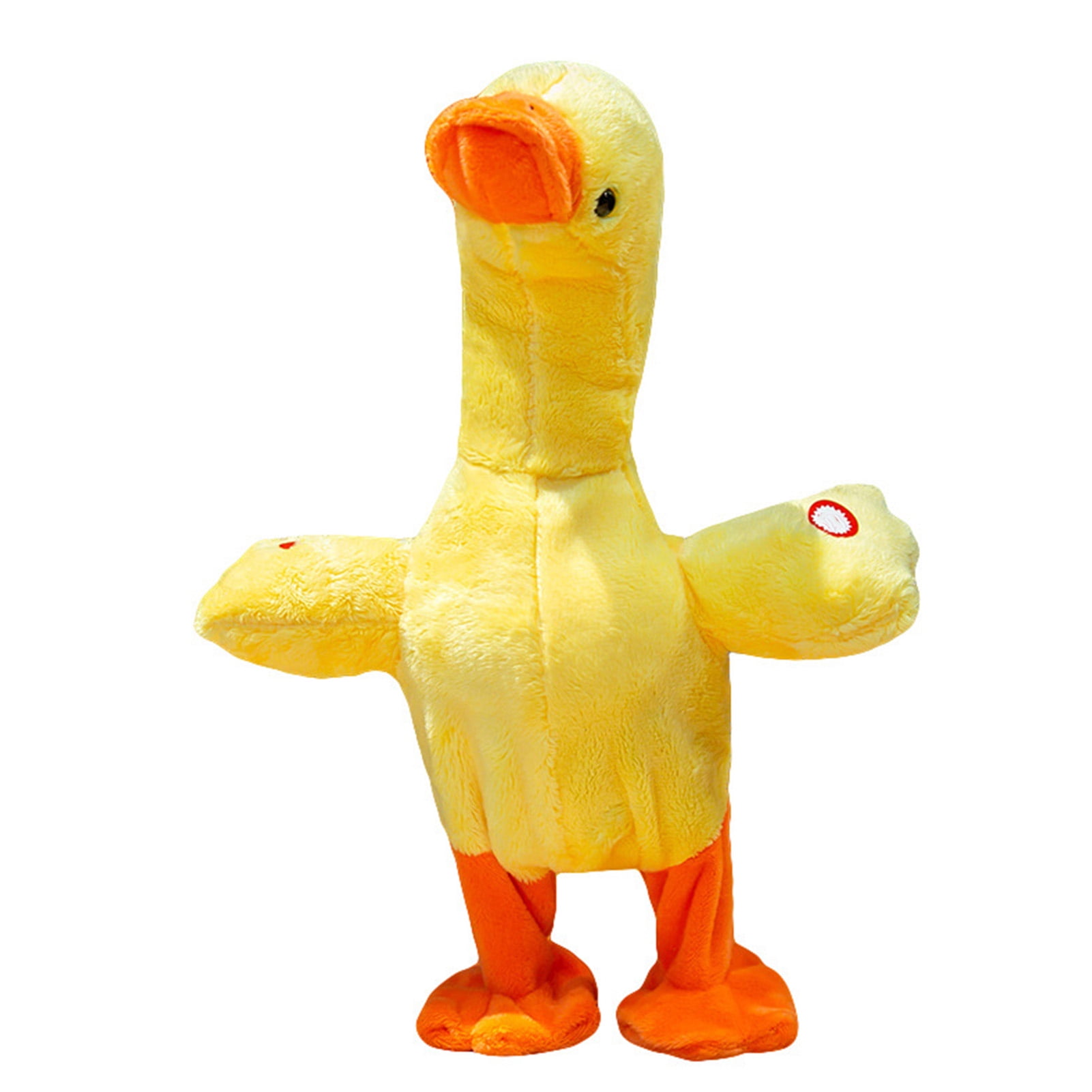 LLC Electric Duck Plush Toy Multifunctional Sing Talk Cute Soft Comfortable Duckling Walking Toy for Gifts Battery Song Version