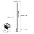thumbnail image 2 of Uxcell 10 Pcs Aiguilles de Distribution en Acier Inoxydable 8G, Tube d'Aiguille de Colle 4 Pouces Embout Émoussé, 2 of 7