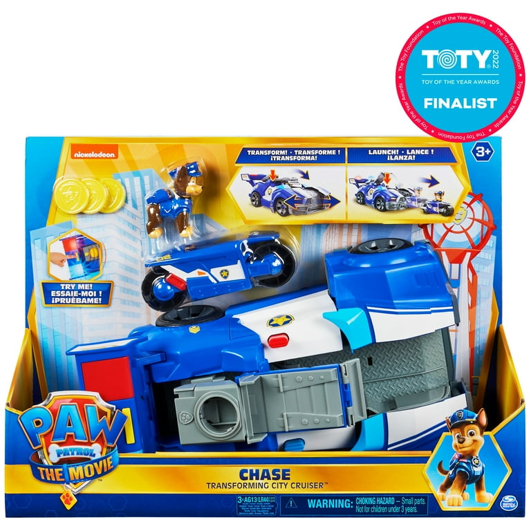 PAW Patrol Chase 2 in 1 Transforming Movie City Cruiser Motorcycle