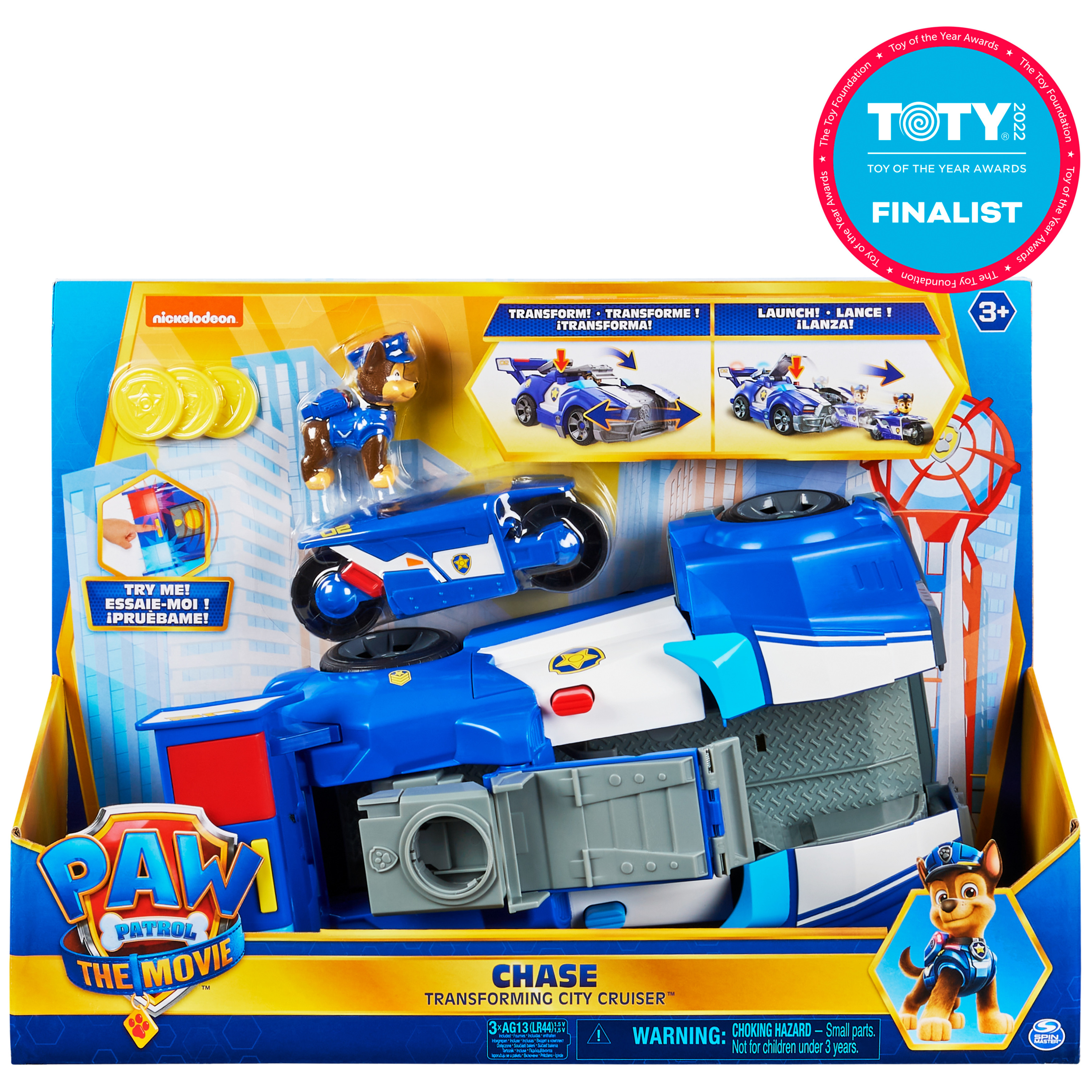 PAW Patrol, Chase 2-in-1 Transforming Movie City Cruiser & Motorcycle - image 3 of 10