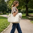 thumbnail image 5 of Soft Sided Pet Carrier Bag for Small Dogs Cats and Rabbits, Foldable Shoulder Pet Carrier with Breathable Mesh, Lightweight Travel Pet Tote for Vet Visits Hiking Outdoor Trips and Travel, 5 of 6