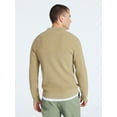 thumbnail image 3 of Free Assembly Men's Cozy Yarn Polo Sweater with Long Sleeves, Sizes S-3XL, 3 of 6