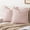 Red, variant on Set of 2 Striped Farmhouse Throw Pillow Covers, Modern Neutral Square Cushion Pillowcase for Sofa Couch Bed, 18x18 inch, Gray