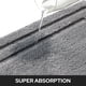 thumbnail image 3 of Alfombra de baño HOMEIDEAS, 2 piezas, supersuave, absorbente, antideslizante, gris, 3 of 8