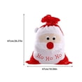 thumbnail image 4 of Langgg Christmas Gift Bag Prop Interesting Multipurpose Party Favor Large Capacity Xmas Candy Pack Sack Storage Holder Props, 4 of 6