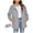 Gray, variant on Women Waterproof Raincoat Lightweight Breathable Hooded Jacket Outdoor Windbreaker Active Rain Coat with Pocket
