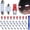 Red, variant on VFM 24 Pieces Dome Light LED Car Interior Bulb Kit Set 194 T10 DE3175 578 31mm 42mm Bulbs Interior Replacement Lights for Car Map License Plate Door Side Marker Cornering Trunk Light - White