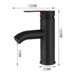 thumbnail image 3 of Grifo negro mate, grifo mezclador para lavabo de baño de cobre, grifo de agua fría y caliente mate, grifos elegantes y diseño retro, grifo de palanca de un solo orificio, lavabo duradero brillar Electrónica, 3 of 3