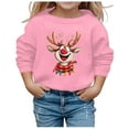 thumbnail image 1 of MIASHUI Chandail à Capuchon et Chandails en Molleton pour Filles Automne Hiver Imprimé de Noël Col Rond Manches Longues Décontracté Sans Capuche pour Filles, 1 of 4