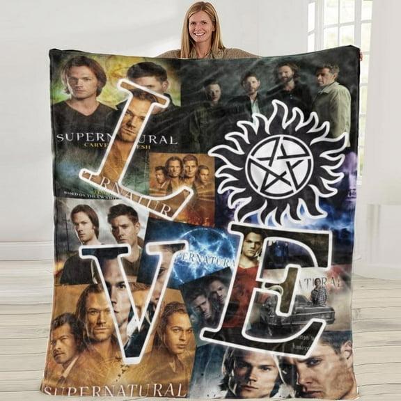 Supernatural Gifts Present Throw Blanket Music Fans Bedroom Decorations 50X60 in