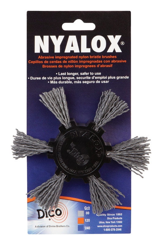Dico Products 4" Nyalox Flap Brush 80Grit (Gray
