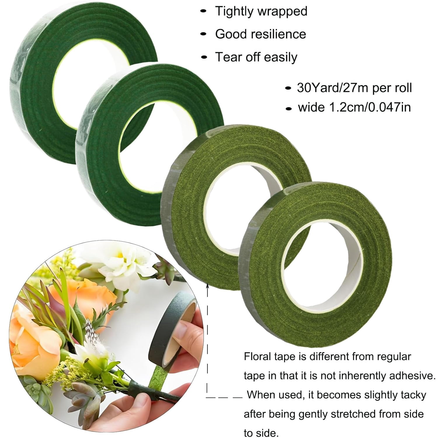 Floral Tape and Flower Stems Arrangement Tools Kit, 1pcs Gardening Cutter, 18 Gauge Stem Wire for Bouquet Stem Wrapping and Floral Crafts(xxw)