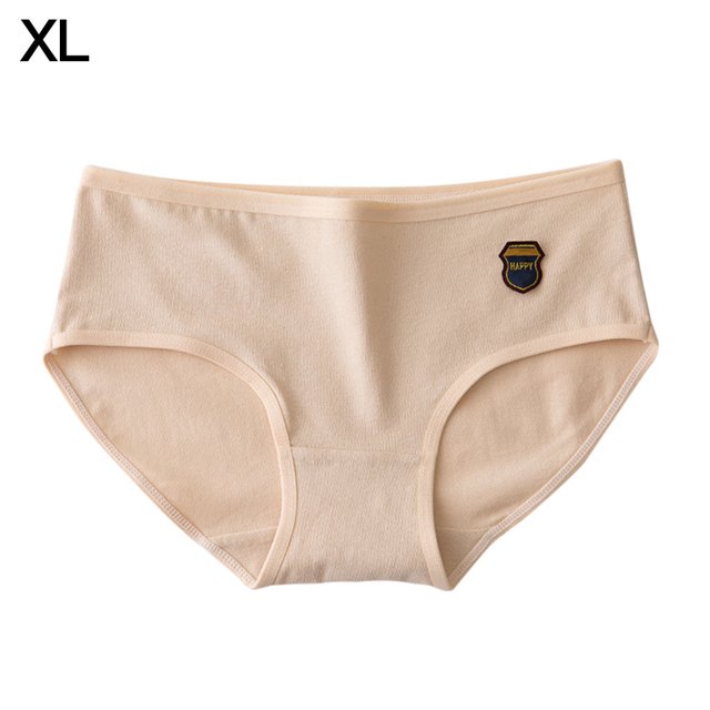 Qarigey Calzoncillos de algodón elástico para mujer Bragas transpirables con cintura elástica para niña Ropa interior color de piel SG