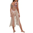thumbnail image 4 of VISgogo - Bikini para mujer, sin mangas, para playa, con borlas caladas, vestido de verano VISgogo  moda, 4 of 5