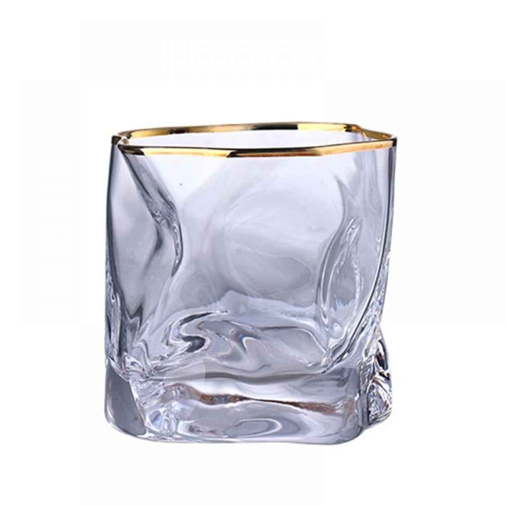10 oz Old Fashioned Rocks Glass 6-Piece Italian Crystal Whiskey Glass Set 