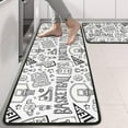 thumbnail image 2 of Kitchen Rugs Sets Of 2,Basketball Doodle Pattern Anti Fatigue Kitchen Mat Rugs Non Slip Washable,Decorative Kitchen Floor Mats for Kitchen,Sink,Laundry,17"x47"+17"x47", 2 of 5