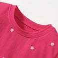 thumbnail image 6 of WOLLED Toddler Girls Short Sleeve Cotton Dresses Kids Crew Neck Cartoon Dress Baby Casual Loose Dress Playwear for 2-8 Years Old, 6 of 9