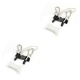 thumbnail image 3 of Greeniant Cuerda de resorte de buceo resistente, conveniente, confiable, accesorio de fijación flexible, cuerdas antipérdida, correa a prueba de Blanco 2piezas Greeniant CBP203768, 3 of 6