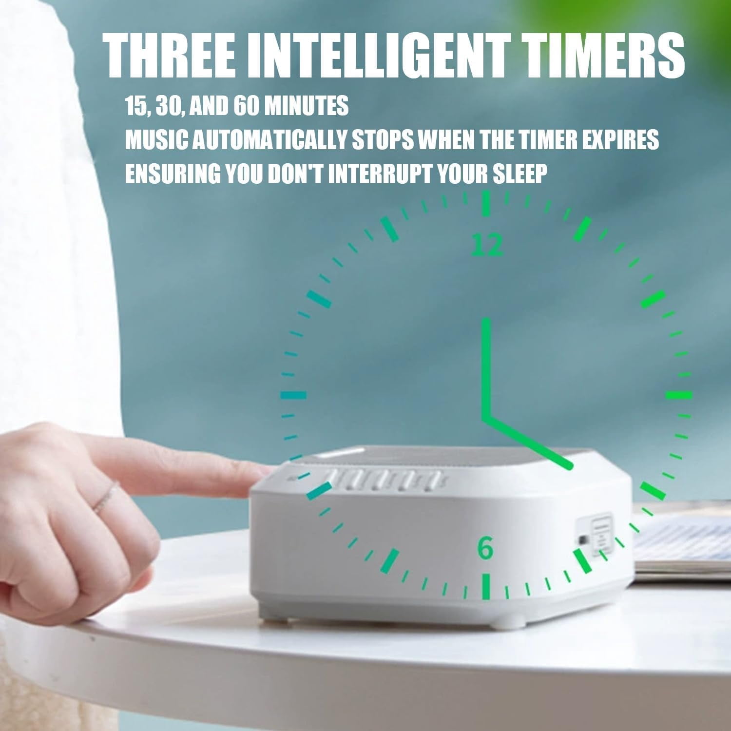 Ora Sound Machine Solfeggio Frequencies, White Noise Sound Machine with 28 Soothing Sounds, Three Timing Modes, Soft Night Light for Meditation, Yoga, Sleeping (1Pcs, 1)