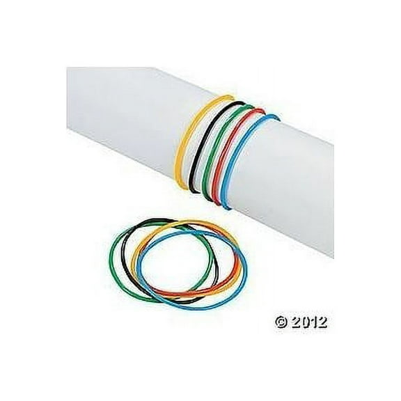 Int'L Games Color Vinyl Jelly Bracelets - Party Favors - 144 Pieces