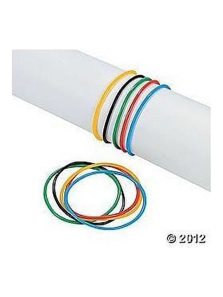Int'L Games Color Vinyl Jelly Bracelets - Party Favors - 144 Pieces