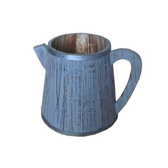 HomeRoots 274845 1 x 12 x 7 in. Brown Wood Garden Pot