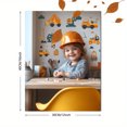 thumbnail image 3 of Qisvanset 12x16 Inch Construction Vehicle Canvas Wall Art, Removable Decal Boys Theme Bedroom Decor, 3 of 8
