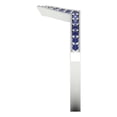 thumbnail image 4 of 0.25 ct Brilliant Round Cut Simulated Tanzanite 18K White Gold Stackable Band SZ 10.75, 4 of 6