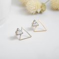 thumbnail image 4 of Pendientes geométricos Yashi Triángulo para mujer, 4 of 5
