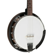 Angle View: Gold Tone Cripple Creek CC-50RP/L Left-Handed Resonator Banjo With Planetary Tuners and Gig Bag Vintage Brown