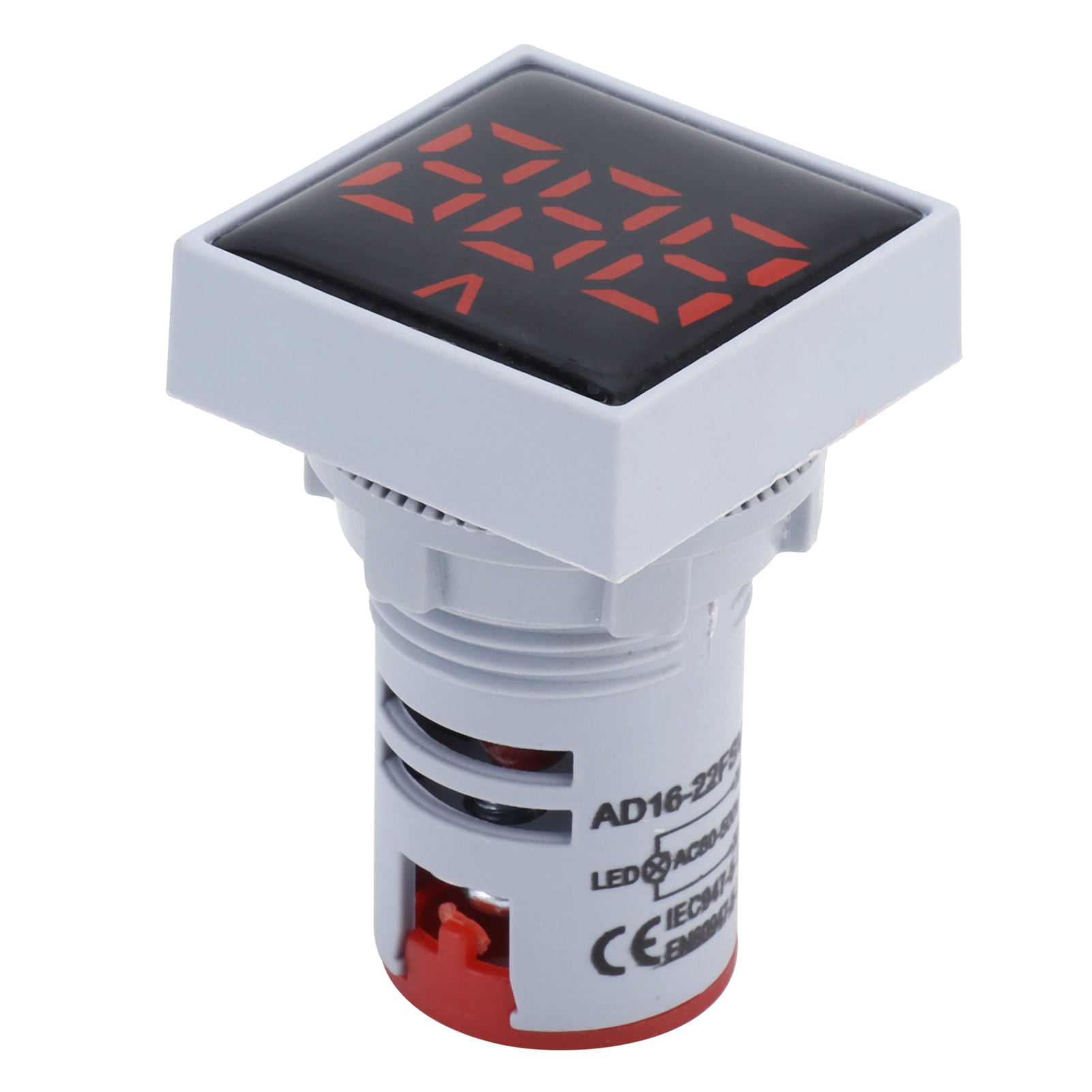 Indicador Digital De Voltaje AD16-22FSV - Rango AC 60V~500V, Frecuencia 20Hz~75Hz