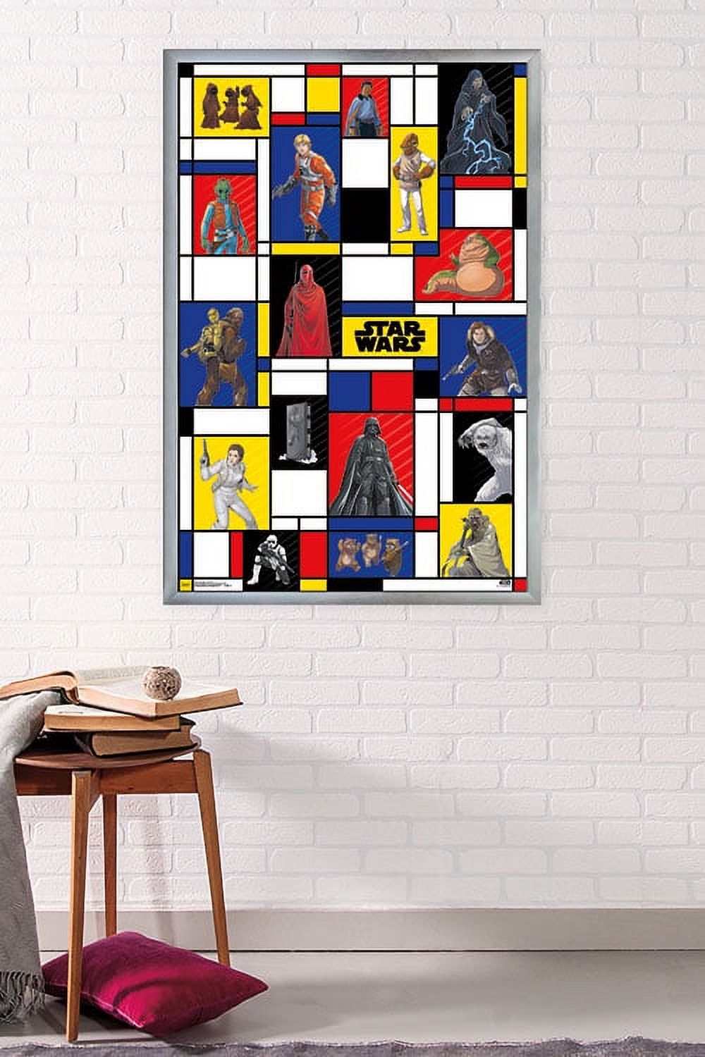 Star Wars: Saga - Pop Grid Wall Poster, 22.375" x 34", Framed