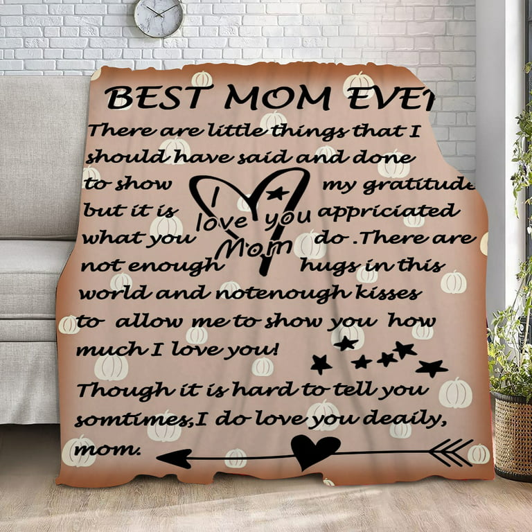  Valentines Day Gifts for Mom, Birthday Gifts for Women Who Has  Everything, Gifts for Women, Gifts for Her, Gift for Mom from Daughter, I  Love You Mom Blanket, Throw Blanket 65 ×