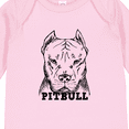 thumbnail image 4 of Inktastic Pitbull Sketch Portrait with Dog Breed Name Boys or Girls Long Sleeve Baby Bodysuit, 4 of 5