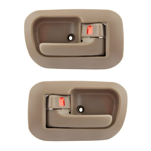 BOXI 80504 80533 (Set of 2) Front Left Driver Side and Right Passenger Side Inside Interior Door Handles Fit for Toyota Sienna 1998-2003 Beige | Replaces 6927808010E0 6927708010E0