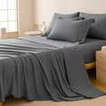 thumbnail image 2 of 5/7pcs Luxurious Checkered Comforter, Soft Microfiber, Lightweight, Breathable, Easy Care-And Bed In A Bag Convenience for All Seasons, with Comforter, Flat Sheet, Fitted Sheet, And Pillowcases, 2 of 6