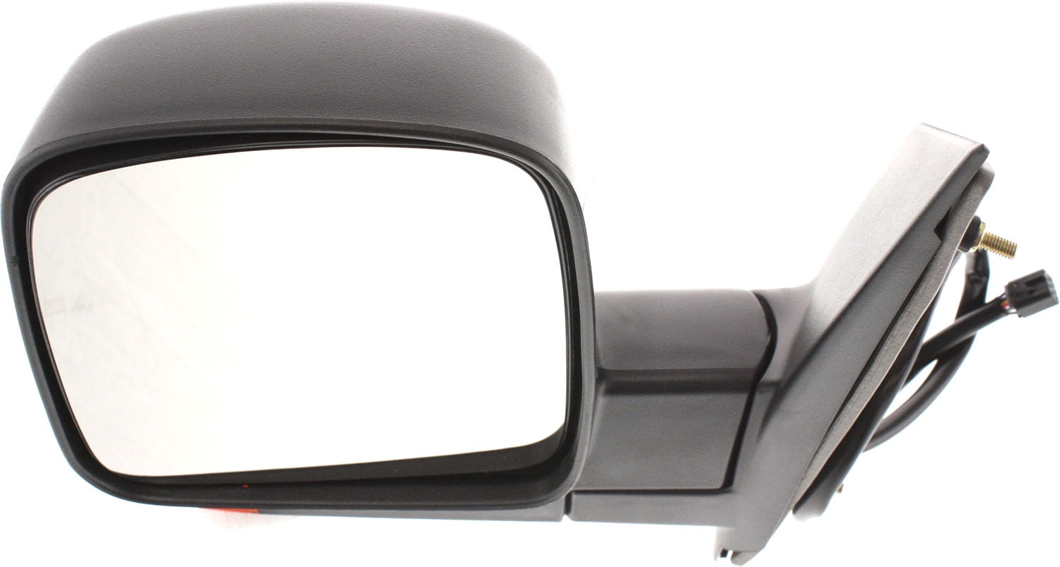 Mirror Compatible With 2003-2007 GMC Savana 2500 Chevrolet Express 3500 Left Driver Side Heated Textured Black Kool-Vue