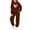 Coffee, variant on Bpmpbo Big Kids Girls‘ Tracksuit - Heart Print Hoodie and Joggers 2-Piece Set Long Sleeve with Pocket and Drawstring Pants
